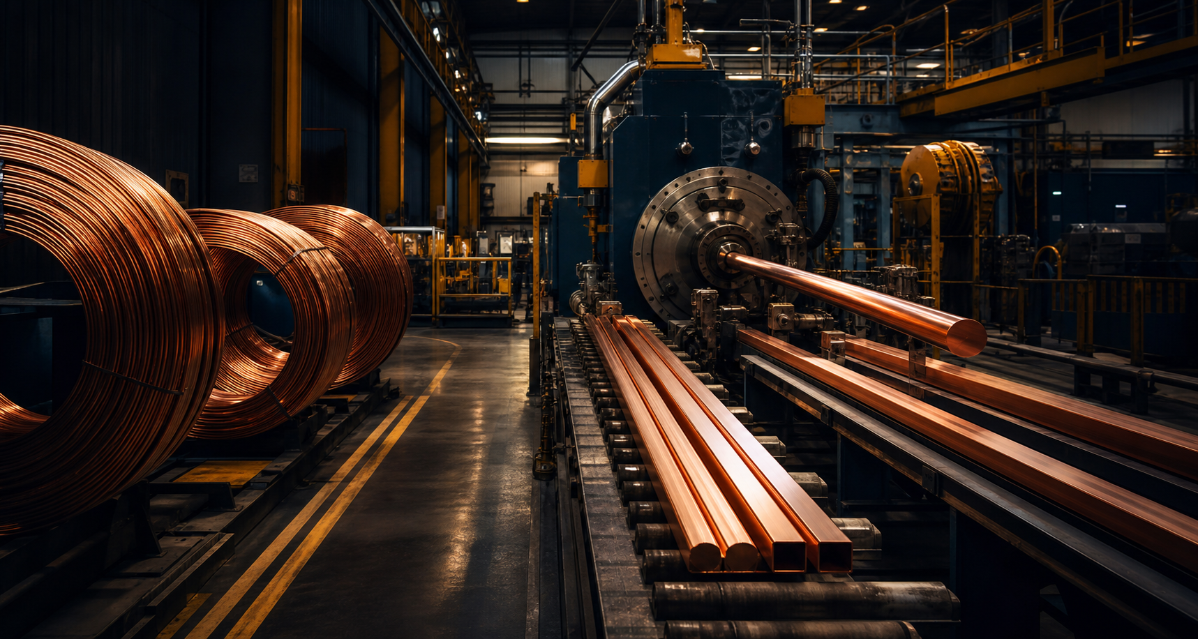 Copper manufacturing facility concept at Morakhia Copper & Alloys, Gujarat